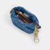 Faye Mini-Kordelzugtasche aus Signature-Denim