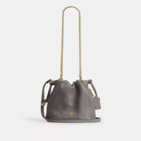 Faye Mini-Kordelzugtasche mit Steppung