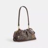 Faye-Schultertasche aus charakteristischem Jacquard mit Blumenstickerei