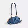 Faye-Schultertasche aus Signature-Denim