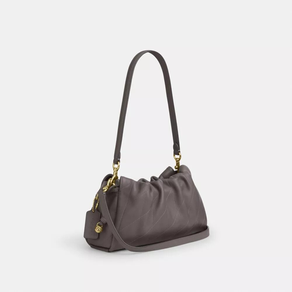 Faye-Schultertasche mit Steppung