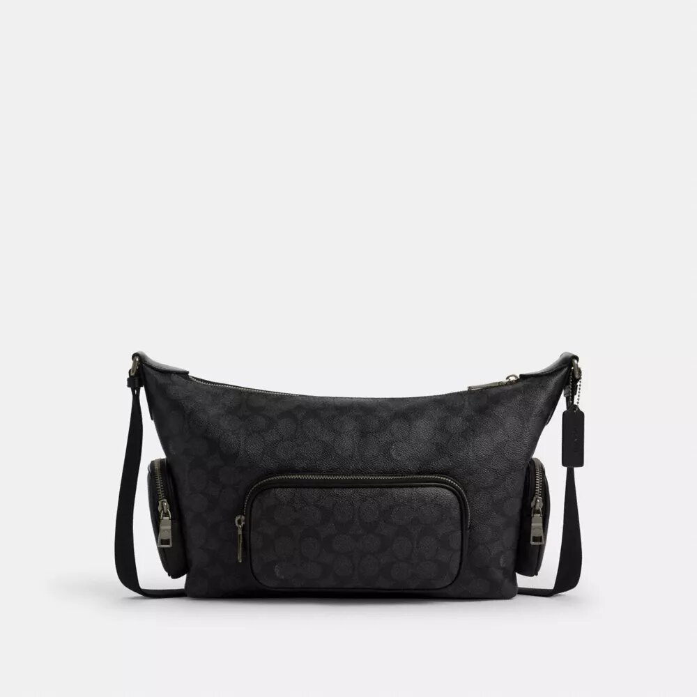 Finn Umhängetasche mit Taschen aus Signature Canvas