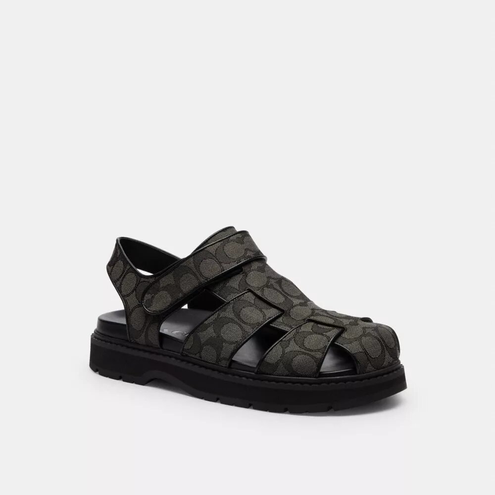 Fisherman-Sandale aus charakteristischem Jacquard