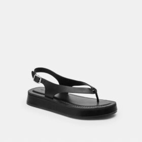 Flatform-Plateausandalen mit geformtem C