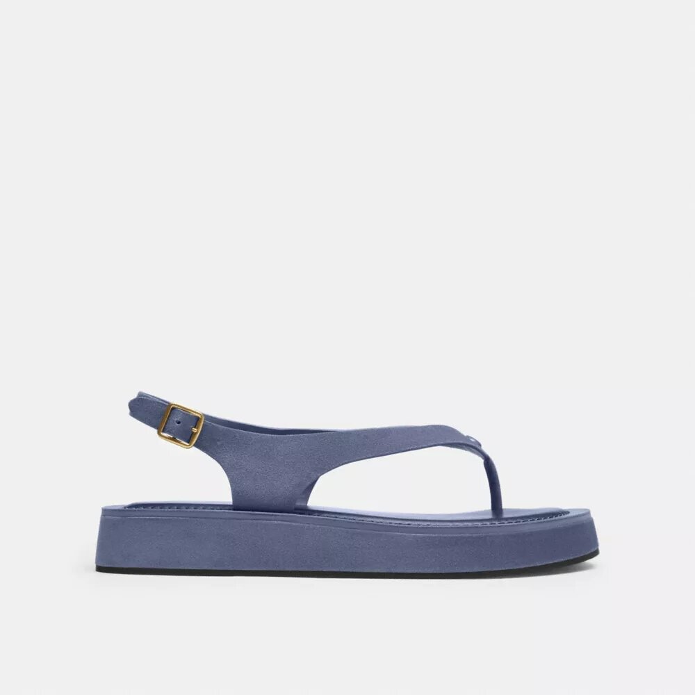 Flatform-Plateausandalen mit geformtem C