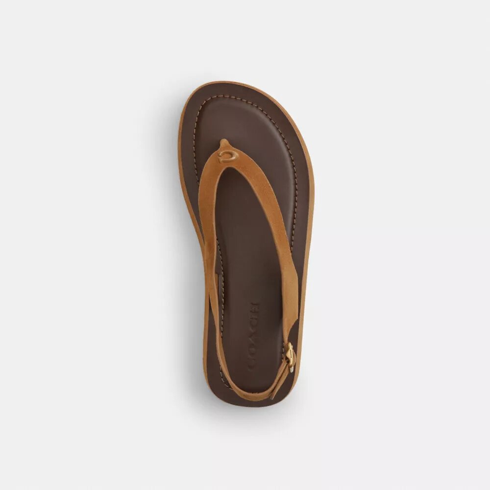 Flatform-Plateausandalen mit geformtem C