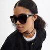 Full Fit Maxi Sculpted C Square Cat-Eye-Sonnenbrille