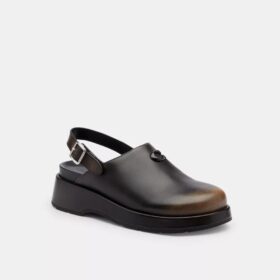 Geformte C-Plateau-Clogs aus „Loved“-Leder