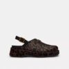 Geformte C-Plateau-Clogs mit Leopardenmuster
