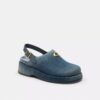 Geformte C-Plateau-Plateau-Clogs aus „Loved Denim“
