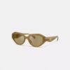 Geometrische Sonnenbrille mit C-Metallbeschlägen