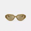 Geometrische Sonnenbrille mit C-Metallbeschlägen