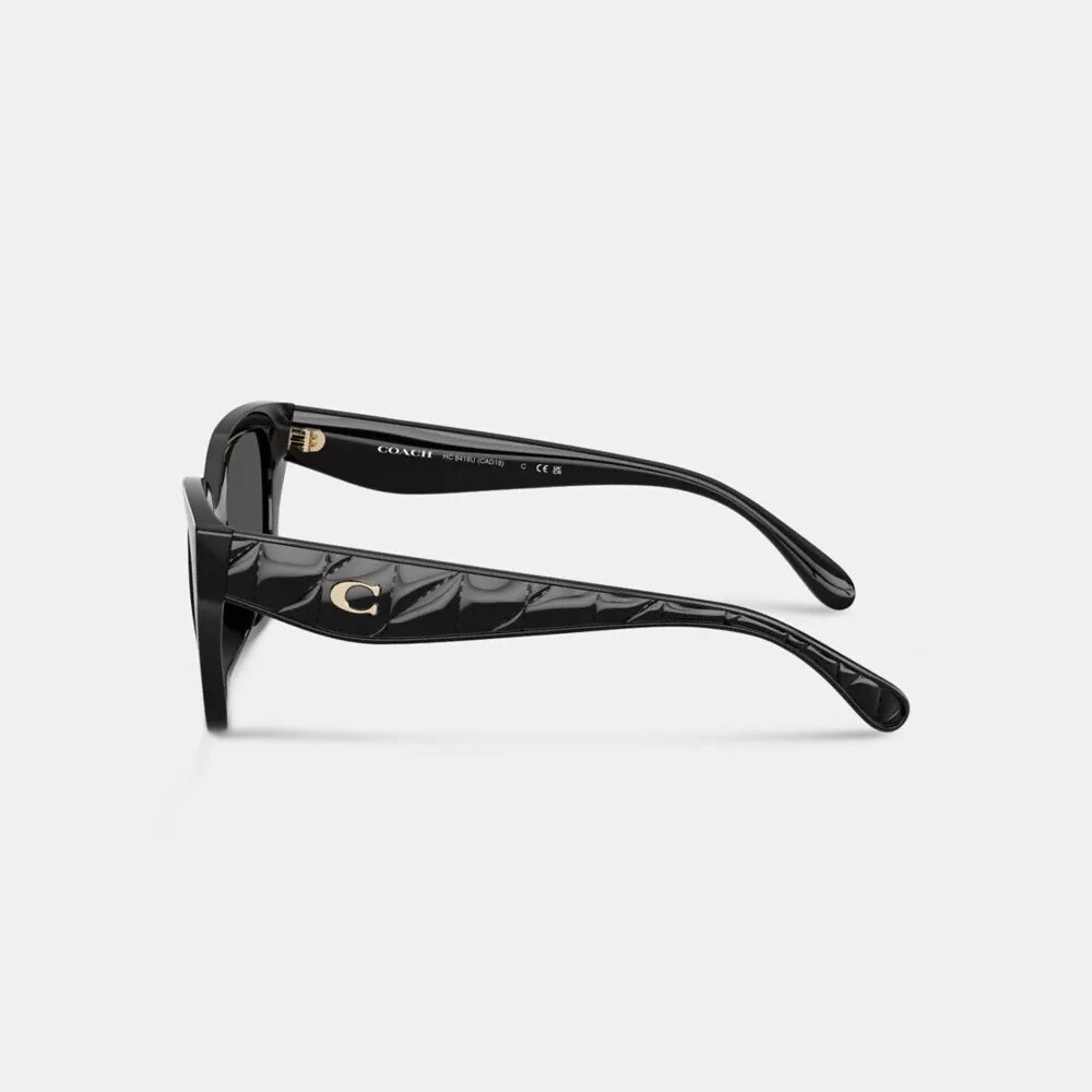 Gesteppte quadratische Sonnenbrille