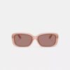 Gesteppte rechteckige Sonnenbrille