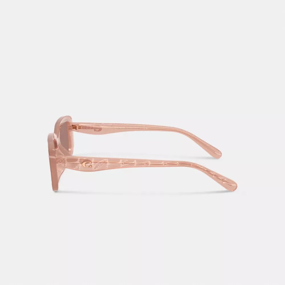Gesteppte rechteckige Sonnenbrille