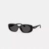Gesteppte Sonnenbrille in oval-rechteckiger Form
