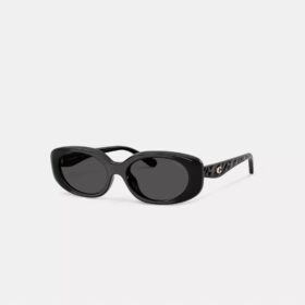 Gesteppte Sonnenbrille in oval-rechteckiger Form