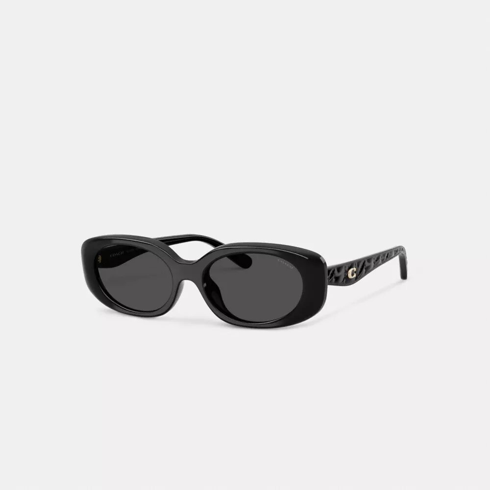 Gesteppte Sonnenbrille in oval-rechteckiger Form