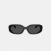 Gesteppte Sonnenbrille in oval-rechteckiger Form