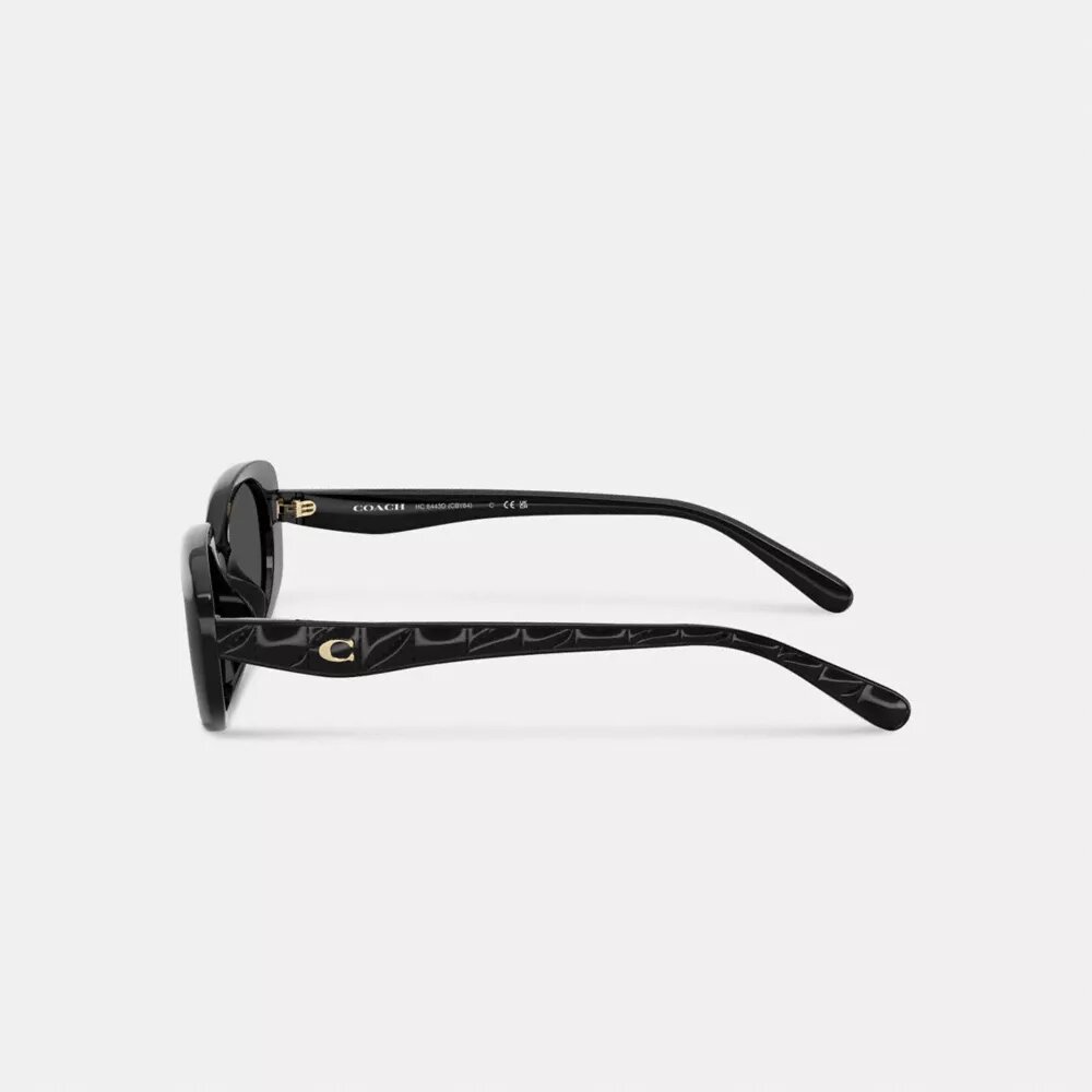 Gesteppte Sonnenbrille in oval-rechteckiger Form