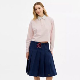 Gestreiftes Rugby-Poloshirt mit Horse and Carriage-Motiv aus Bio-Baumwolle