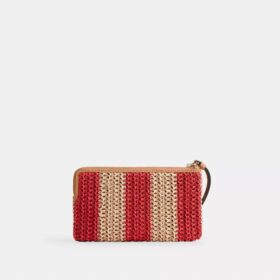 Große Handgelenktasche mit Reißverschluss an der Ecke