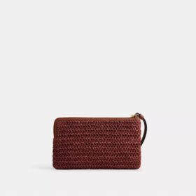Große Handgelenktasche mit Reißverschluss an der Ecke