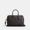 Große Rowan-Satchel-Tasche aus Signature Canvas