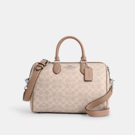 Große Rowan-Satchel-Tasche aus Signature Canvas