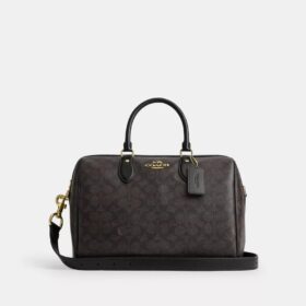 Große Rowan-Satchel-Tasche aus Signature Canvas