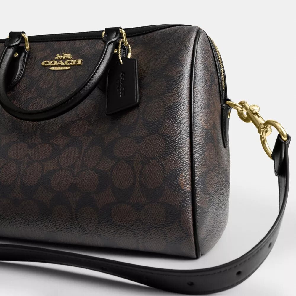 Große Rowan-Satchel-Tasche aus Signature Canvas