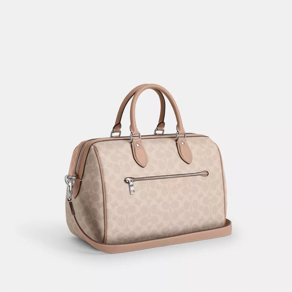 Große Rowan-Satchel-Tasche aus Signature Canvas
