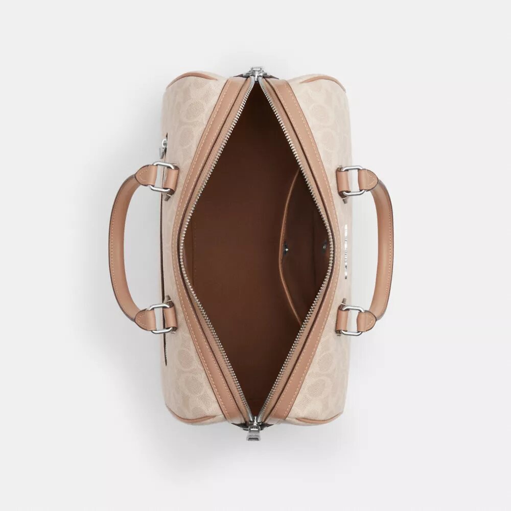 Große Rowan-Satchel-Tasche aus Signature Canvas