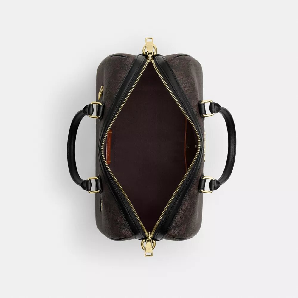 Große Rowan-Satchel-Tasche aus Signature Canvas