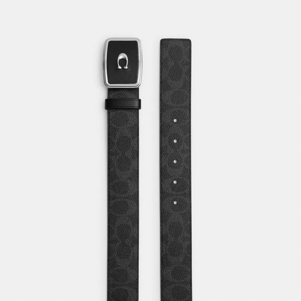 Gürtel mit charakteristischer Plakettenschnalle, 38 mm