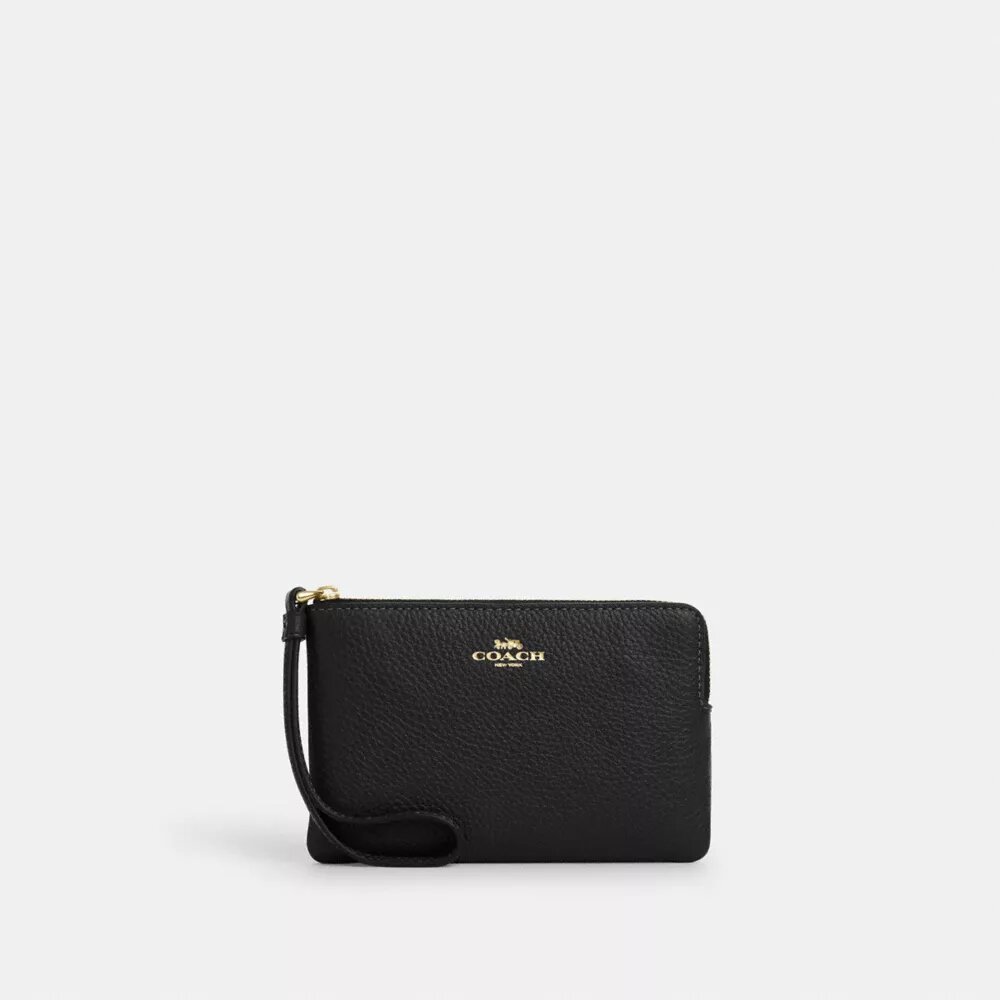 Handgelenktasche mit Reißverschluss an der Ecke