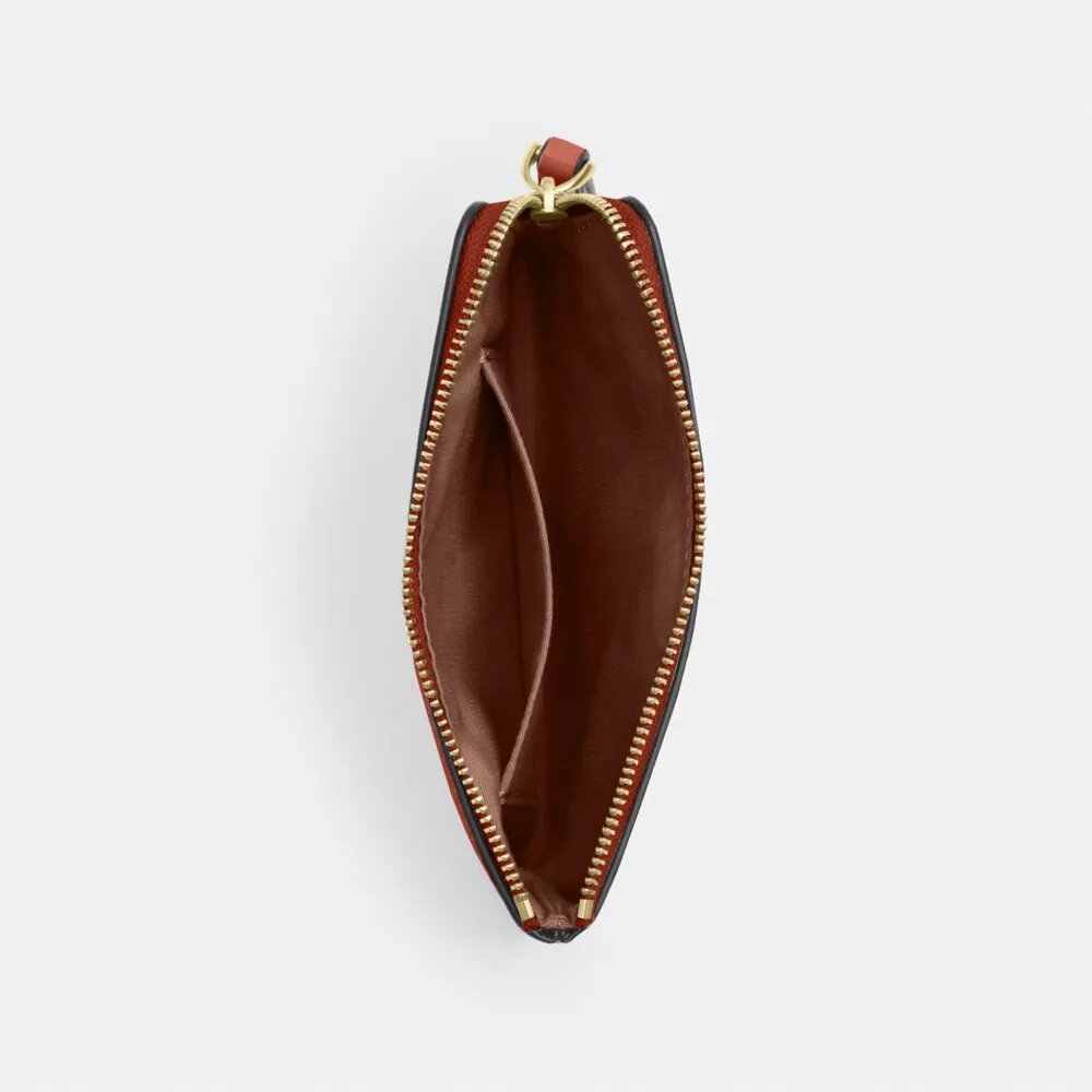 Handgelenktasche mit Reißverschluss an der Ecke
