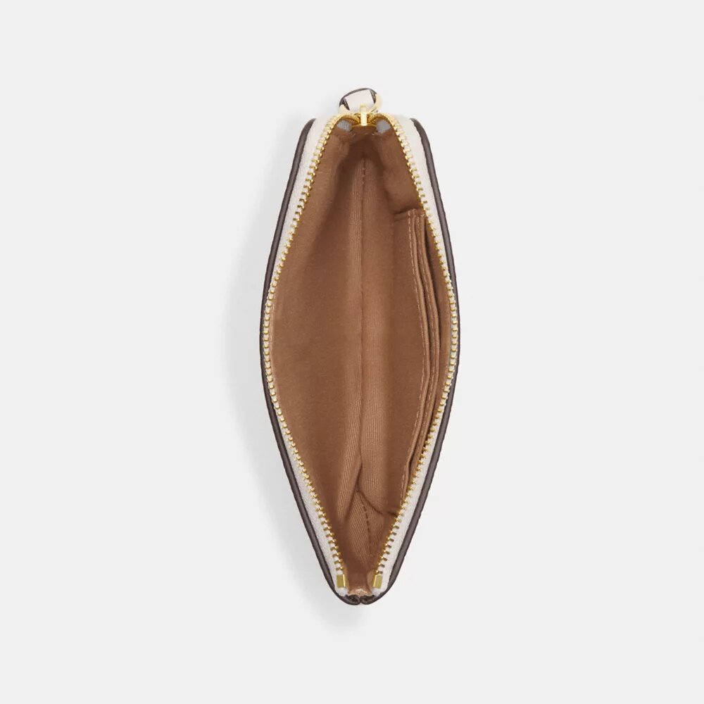 Handgelenktasche mit Reißverschluss an der Ecke