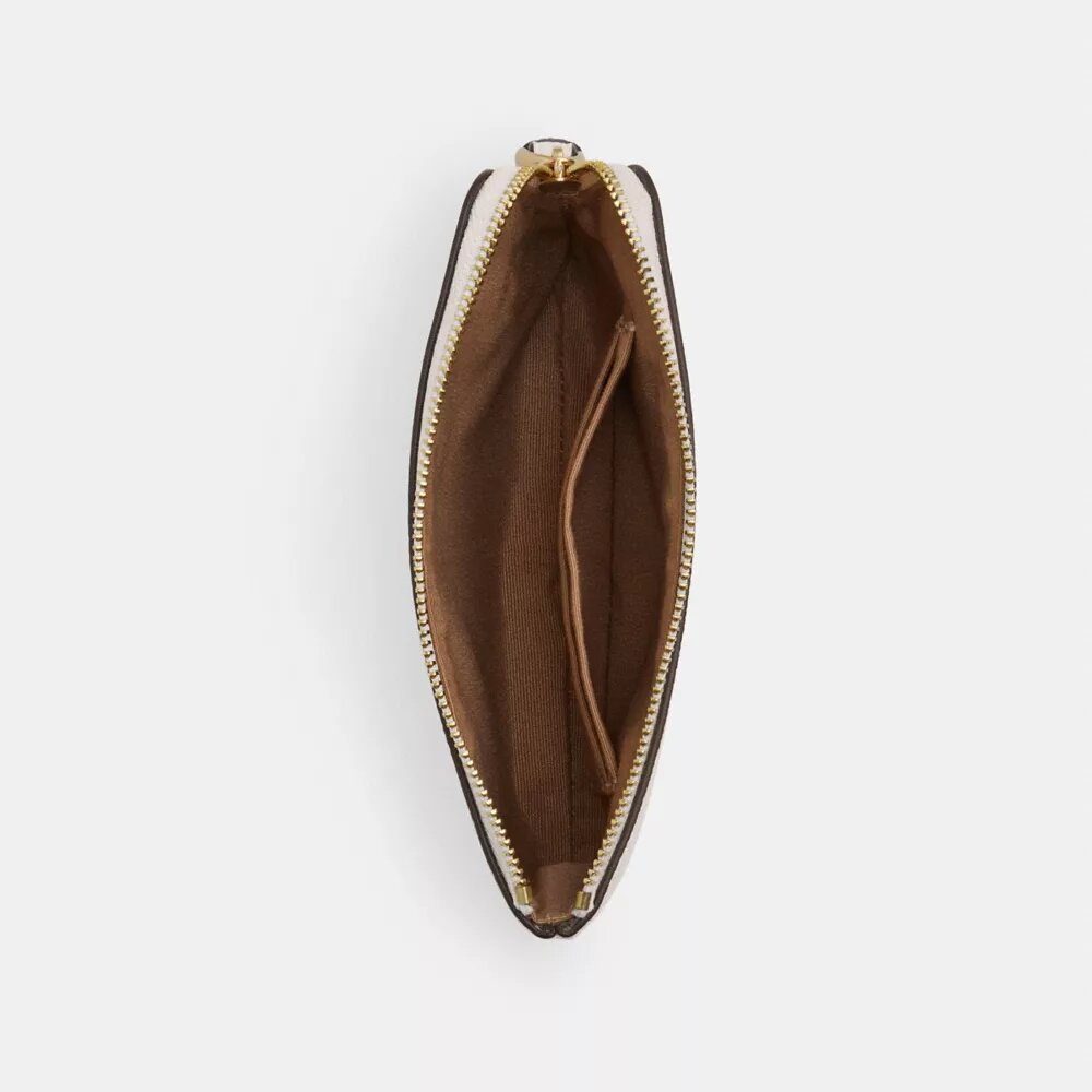 Handgelenktasche mit Reißverschluss an der Ecke