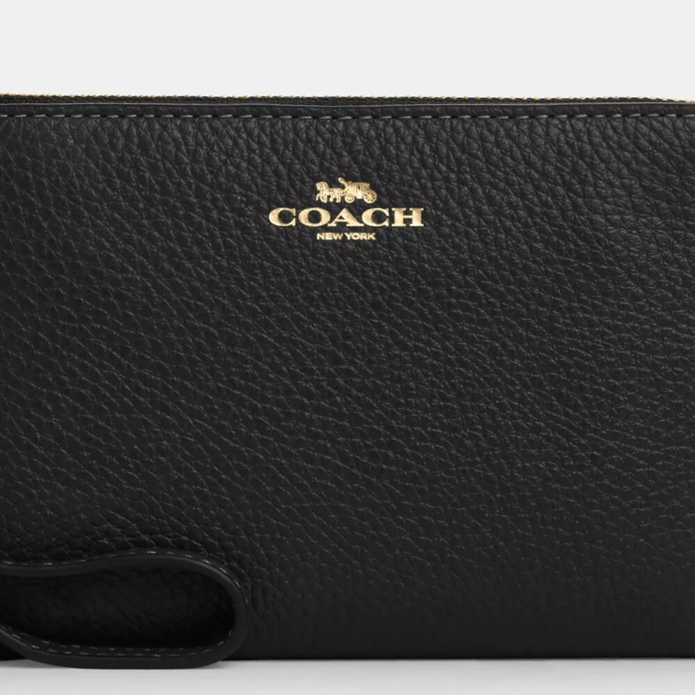 Handgelenktasche mit Reißverschluss an der Ecke