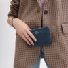 Handgelenktasche mit Reißverschluss an der Ecke aus Signature-Jacquard