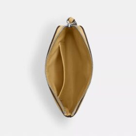 Handgelenktasche mit Reißverschluss an der Ecke und Blumenmuster