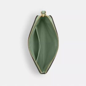 Handgelenktasche mit Reißverschluss an der Ecke und Blumenmuster