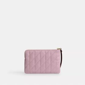 Handgelenktasche mit Reißverschluss an der Ecke und Steppung