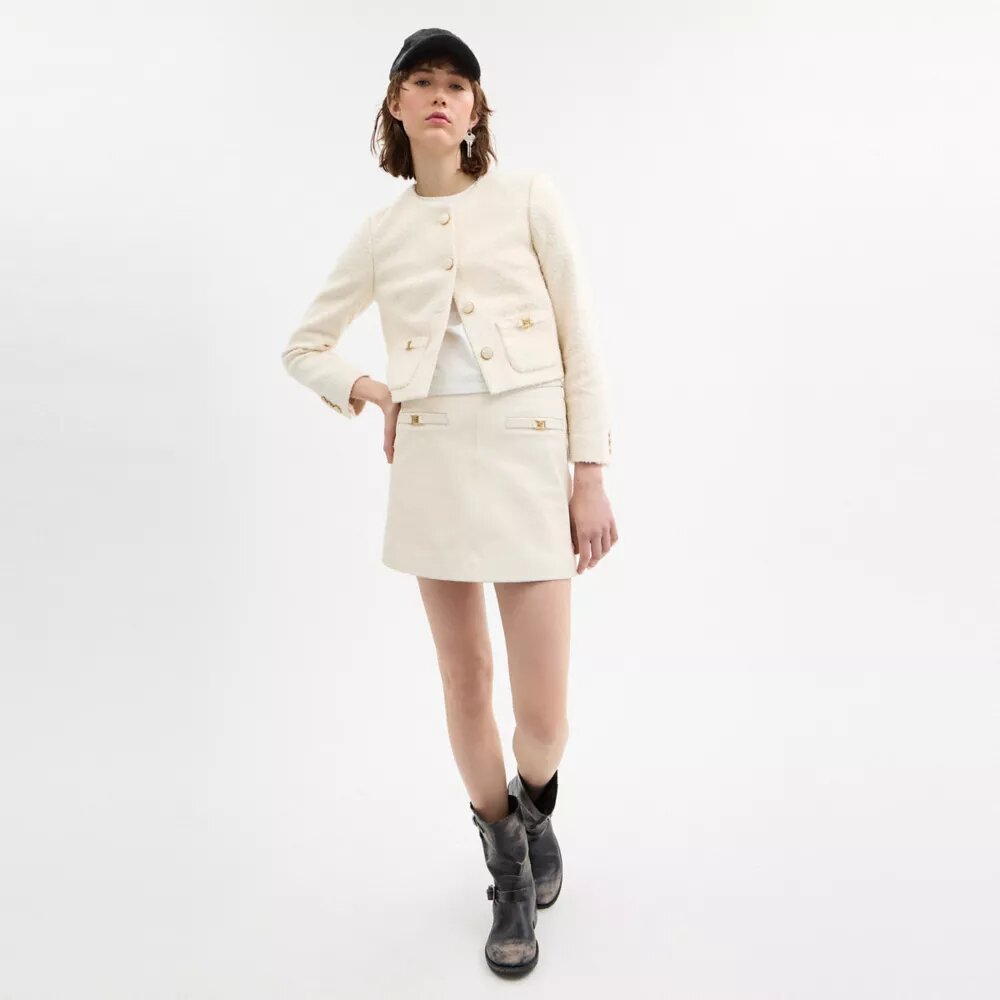 Heritage C Bouclé-Jacke