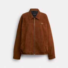 Heritage C Oversize-Bomberjacke aus Wildleder