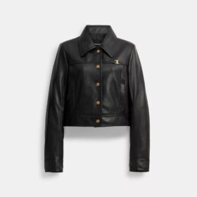 Heritage C Shrunken-Jacke mit Druckknopfleiste