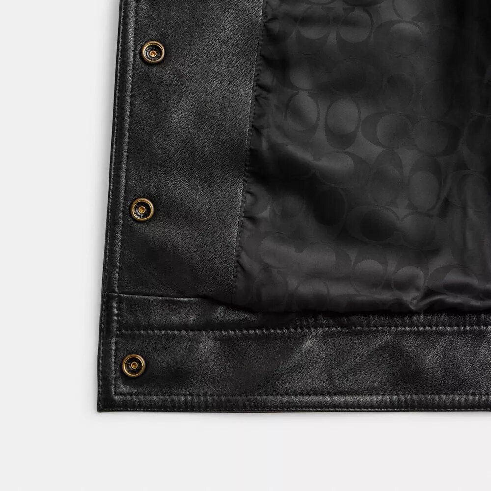 Heritage C Shrunken-Jacke mit Druckknopfleiste