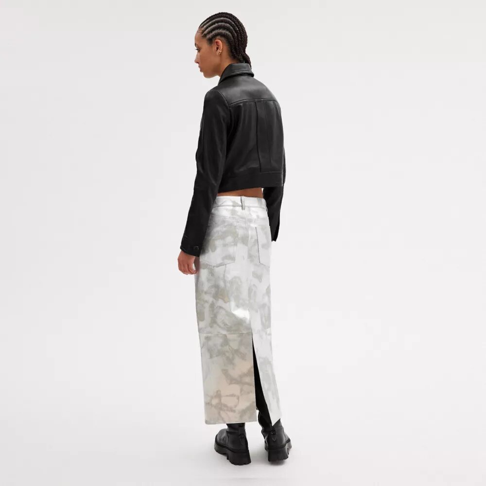 Heritage C Shrunken-Jacke mit Druckknopfleiste