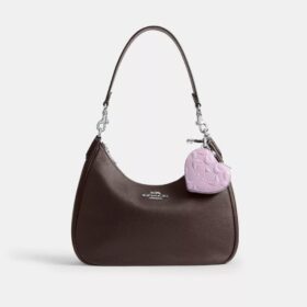 Herz-Taschenanhänger aus Signature-Leder mit Herz-Anhänger